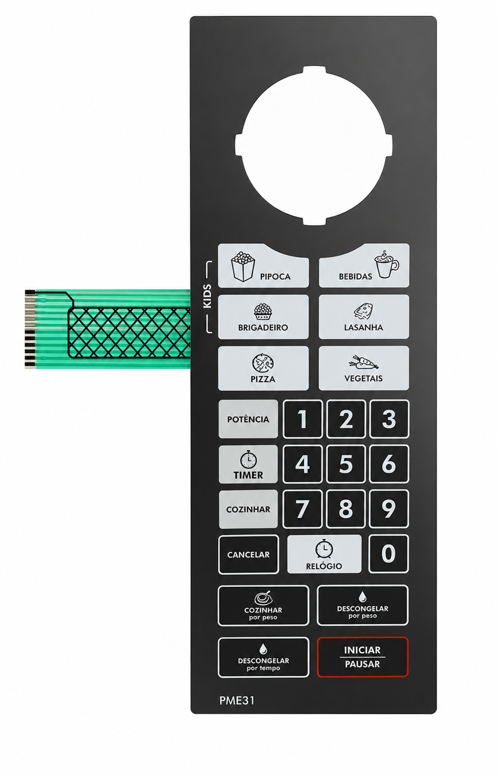 Membrana Para Microondas Pme31 Pme 31 Espelhada