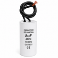Capacitor 8uf Para Ventiladores Motores Eletrodomésticos 400V
