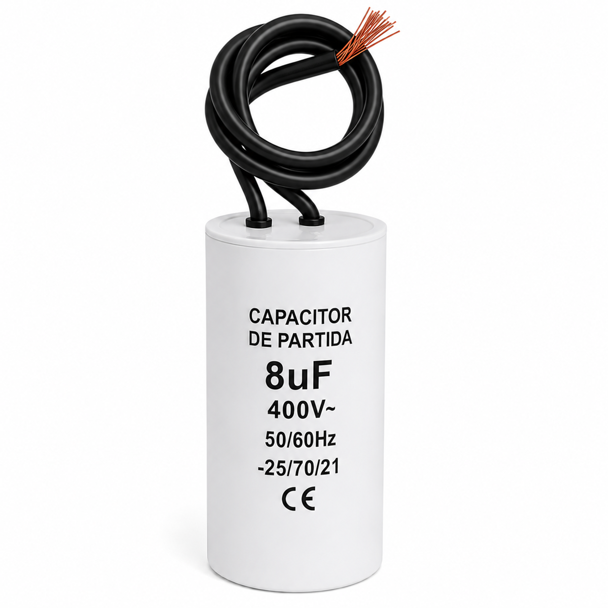 Capacitor 8uf Para Ventiladores Motores Eletrodomésticos 400V