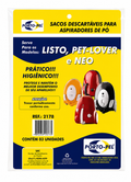 Saco Aspirador de Pó Neo Listo Pet Lover Electrolux Kit com 3